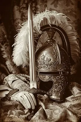 Soldier helmet still life