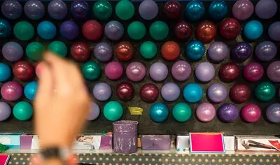 Close-up person playing a game