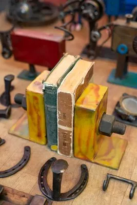 Vintage books at second hand market